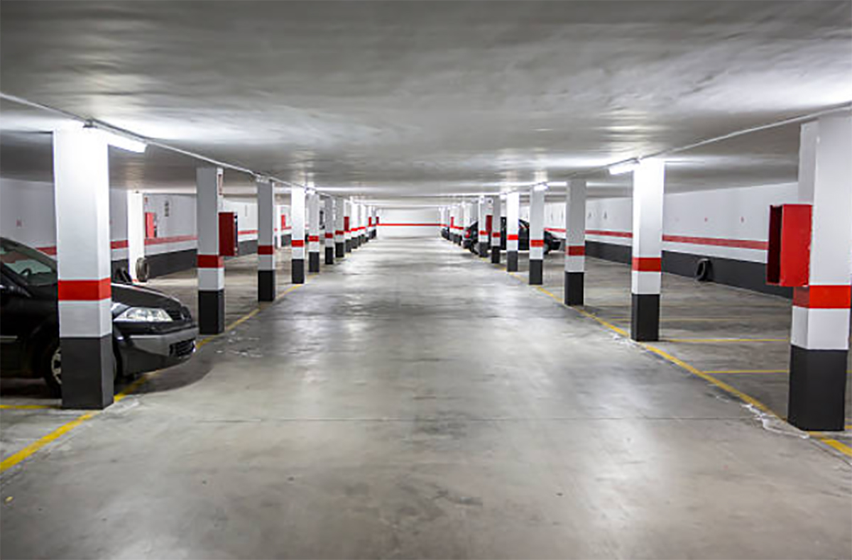 interior parking para coches